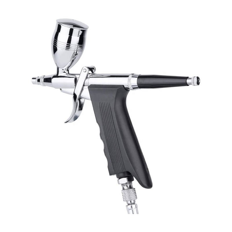 3 farklı fincan ile çift eylemli airbrush püskürtücü tabanca kavrama, 2cc, 5cc ve 13cc seçenekleri