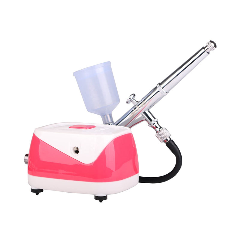 Airbrush makyajı için mini hava kompresörü airbrush kiti, vücut boyama
