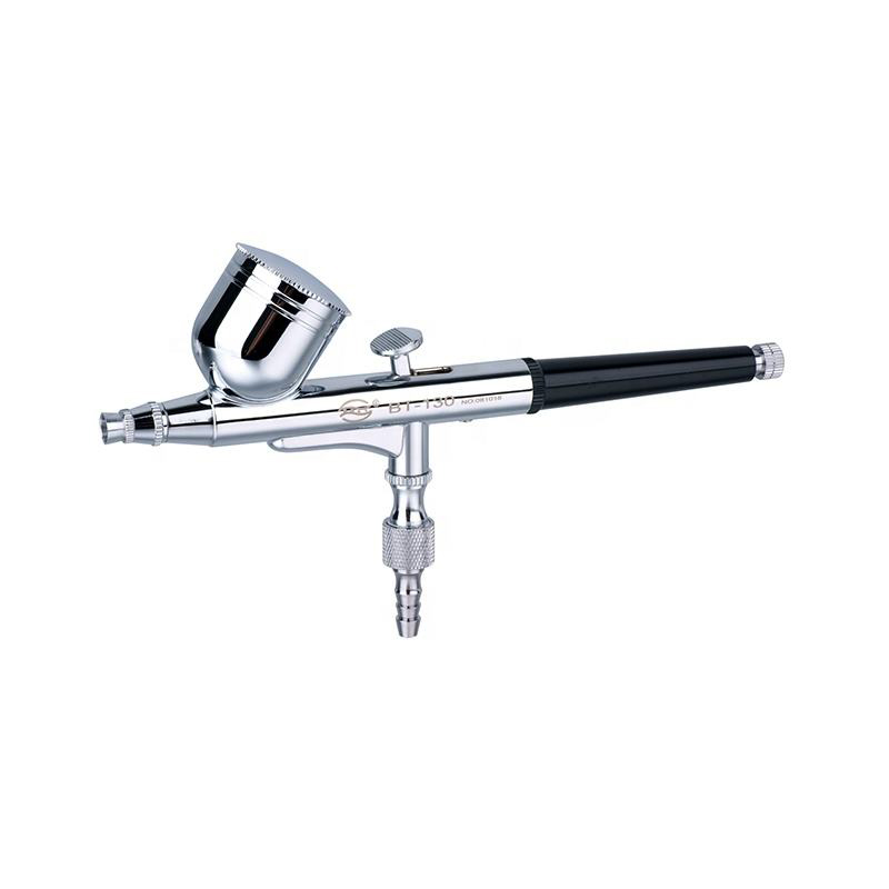 Çift Eylem Gravity Besleme Airbrush Temel Kit BT-130 AIR FORCRUSH 1/4 Oz Kupa Tırnak Hava Fırçası Sanat Tasarım Boyama Modelleme